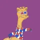Giraffe with a Scarf - Commissions