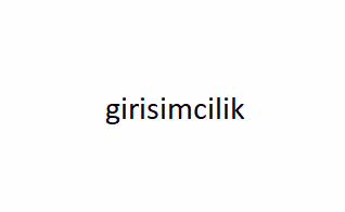 girisimcilik