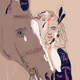 Girl and horse (collection of endless strings) - old