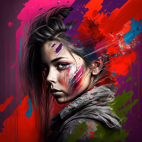 Girl graffiti