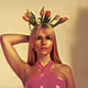 Girl with a tulip