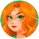 Girl with Beauty Mark - old