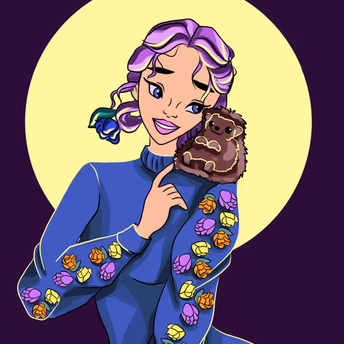 Girls with pets - old