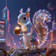 Glass Art Squirrel #1