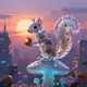 Glass Art Squirrel #2