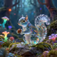 Glass Art Squirrel #4