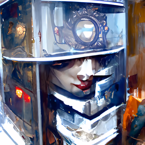 Glitchy Memory - Early AI Art (2022)