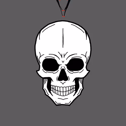 gloomy skull