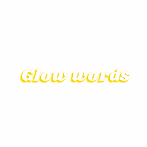 Glow Words - old