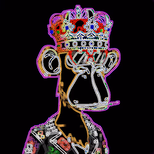 Glowing Bored Ape
