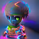 Glowing Neon Aliens.
