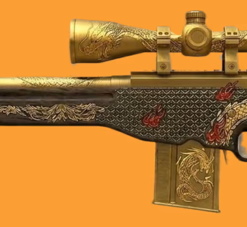 GOLD DRAGON AWP SNIPER RIFLE