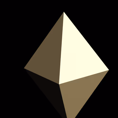 3D Geometric Gold & Silver