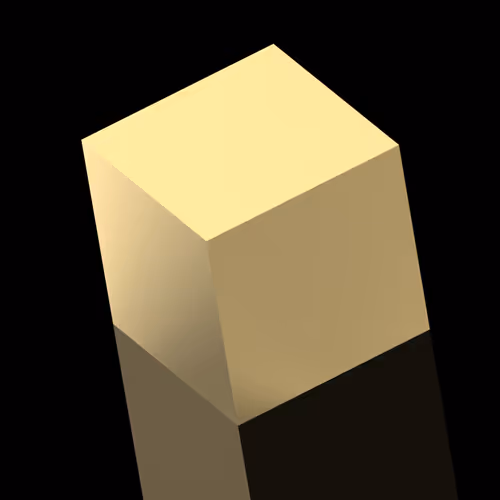 Gold & Silver Geometrical 3D Figures ETH - old