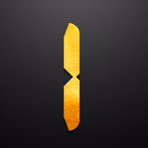 Golden Digital Numbers - old