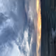 golden moment on the sea