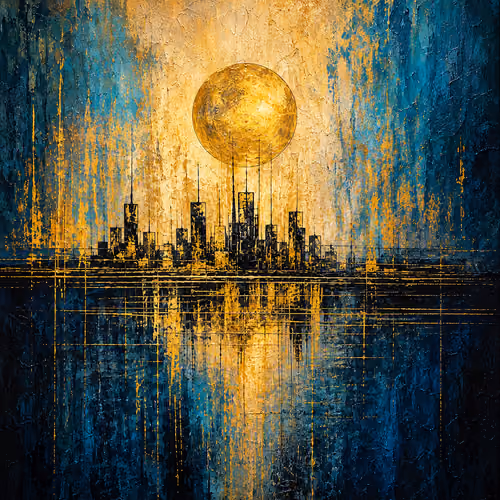 Golden night City