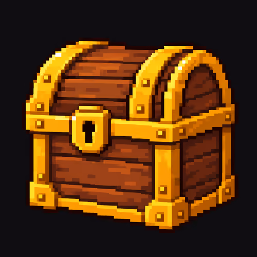Golden Pixel Chest