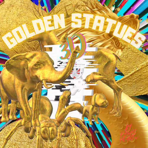 GOLDEN STATUES 3D