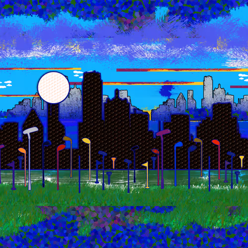 Golf City Colorful