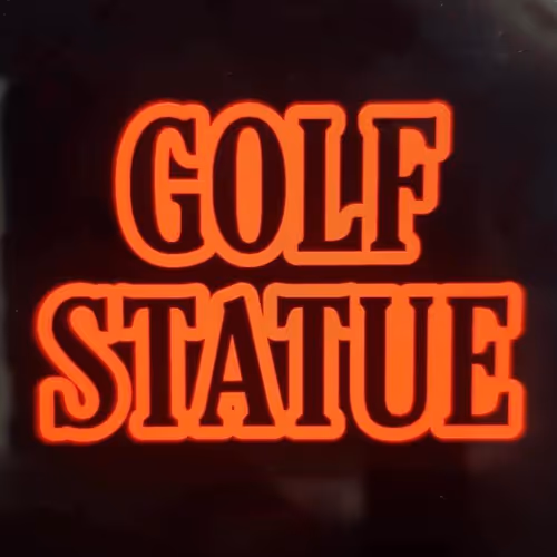 Golf Statue - old