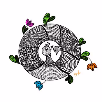 Gond Art - Typography - old