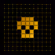 Grid Skull: Gold & Silver