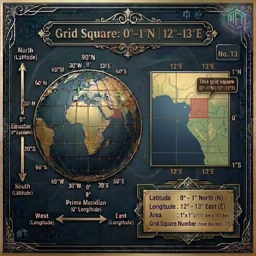 Grid Square 0-1N/12-13E 