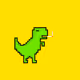 Grumpy dinosaur