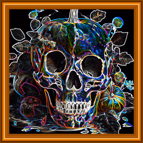 Halloween skull by koumoa