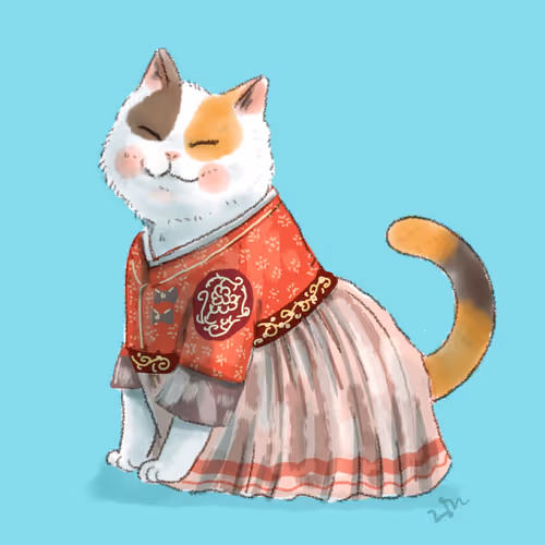 Hanbok Cat