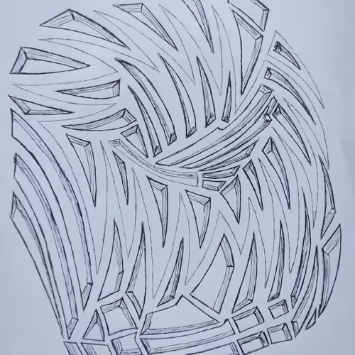 Hand Drawn Abstract Art