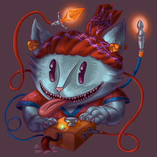 Handy cat musician