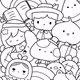 Happy Kuma Doodle