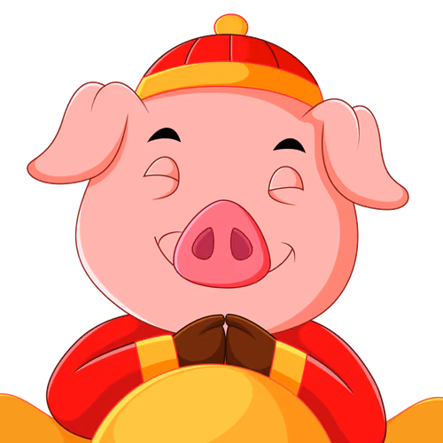 Happy Piggy Art