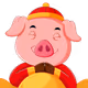 Happy Piggy Art