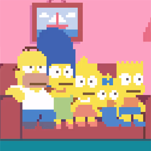 HAPPY PIXELATED FAMILY