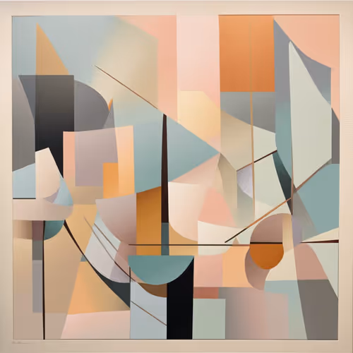 "Harmonious Symmetry: Pastel Geometries" Collection