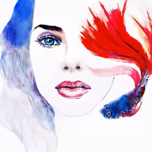 Colorful faces collection - old