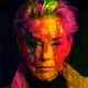 her face, hidden behind paint