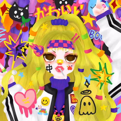 HI HIGH GRUMPY GANG GIRLS - old - old