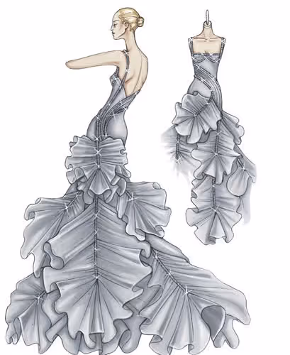 High Fashion Sketchbook - old