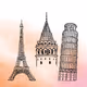 historical places  digital drawing