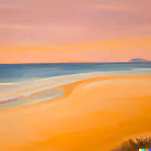 "Horizon's Embrace: An Ode to Beach Sunsets"