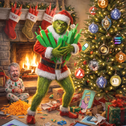 HOW THE GRINCH STOLE CRYPTO by BEEPLE