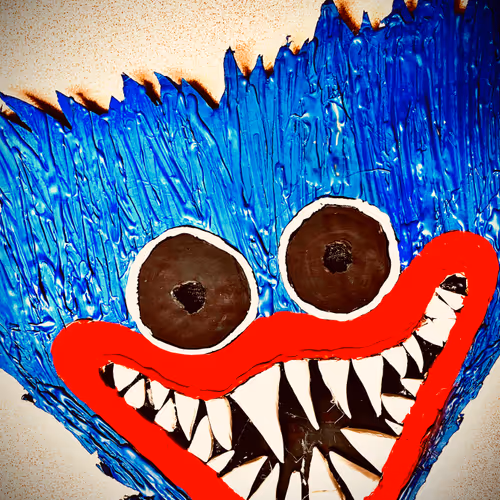 Huggy Wuggy Wax Art