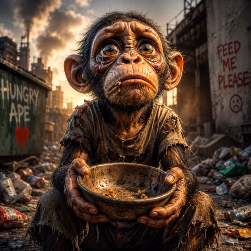 hungry monkey