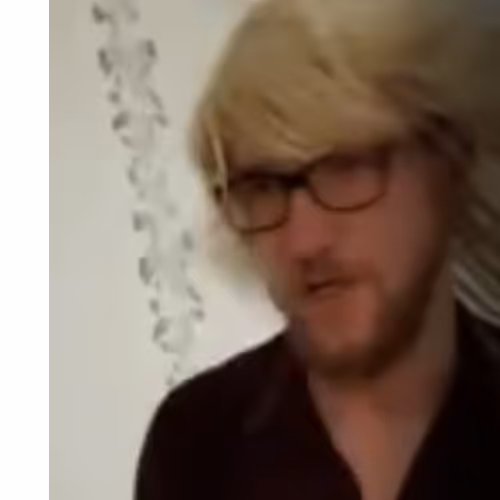 we are going enrage at a birthday party with a wig - old