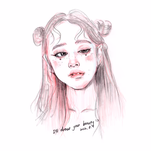 I'll draw your beauty(sketch)