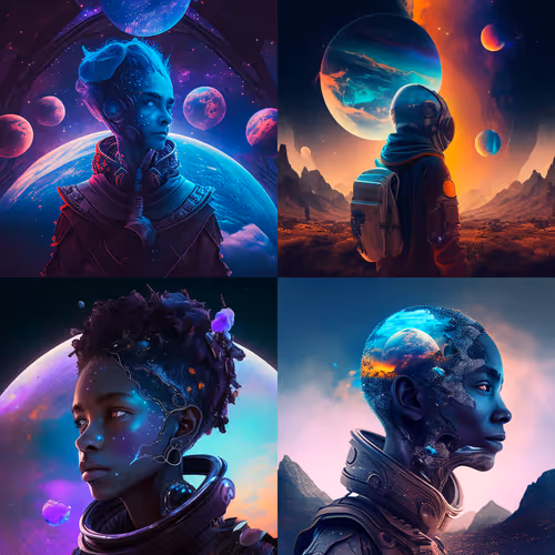 Ia nft new technology art